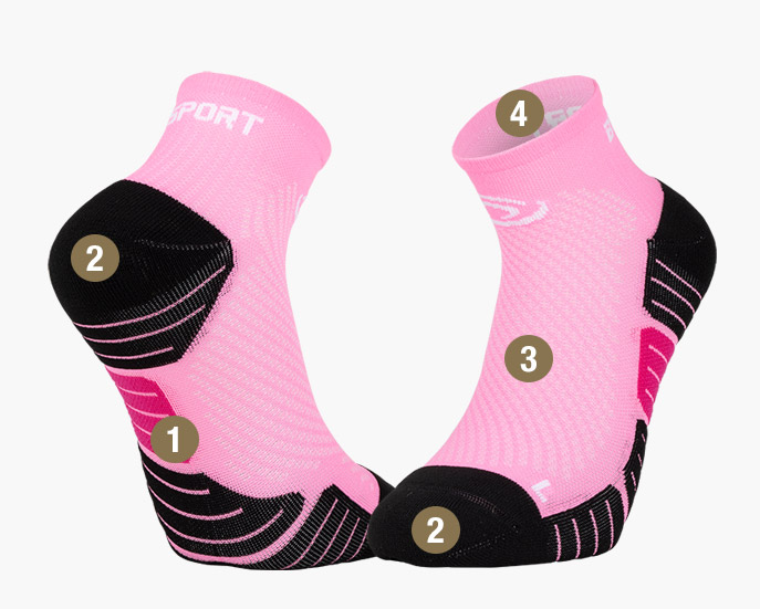 Chaussettes SCR ONE rose